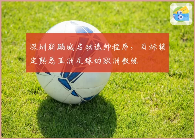 深圳新鹏城启动选帅程序，目标锁定熟悉亚洲足球的欧洲教练