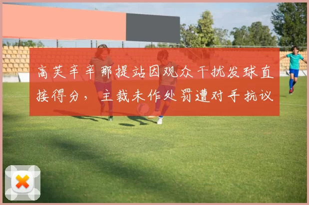 高芙辛辛那提站因观众干扰发球直接得分,主裁未作处罚遭对手抗议