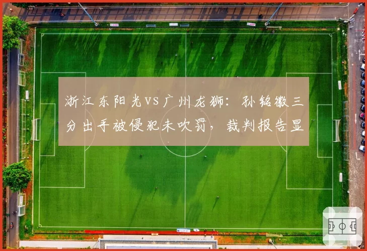 浙江东阳光vs广州龙狮:孙铭徽三分出手被侵犯未吹罚,裁判报告显示本场漏判数高达9次创赛季新高